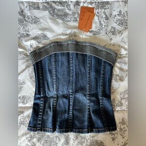D&G denim bustier